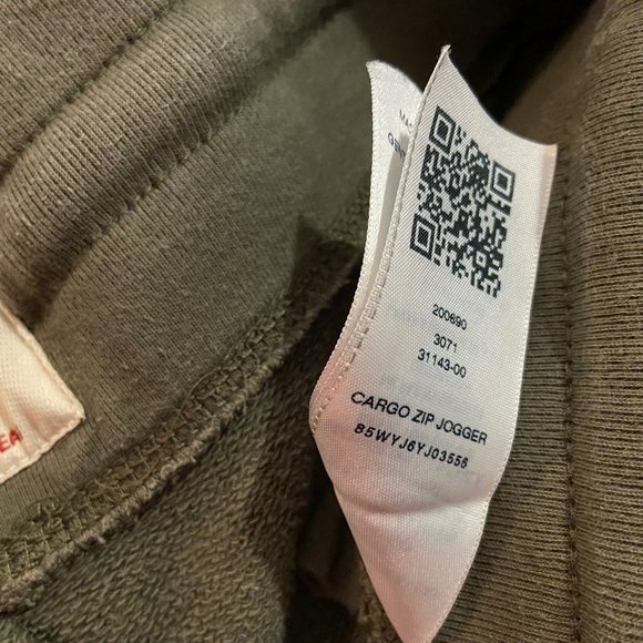 True Religion Women's Olive Green Cargo Zip Jogger Pant - Size Small - Picture 6 of 6
